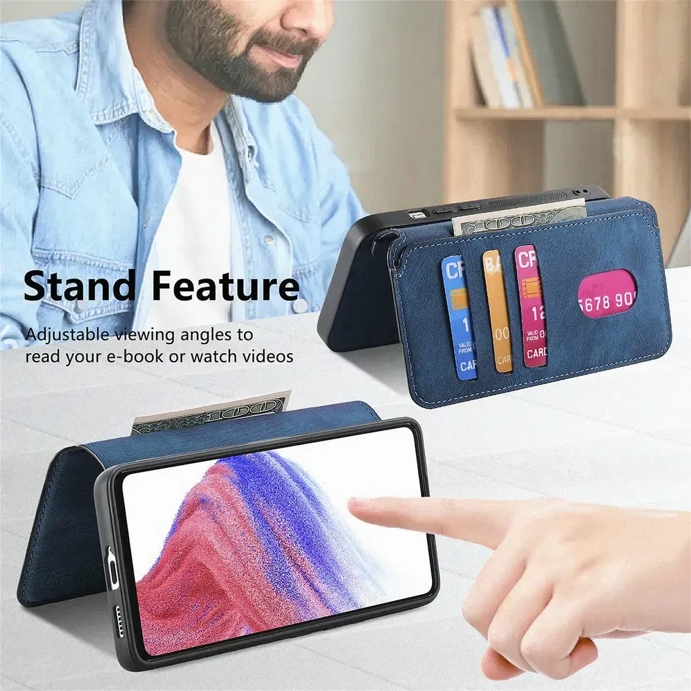 Color: PURPLE, Material: EVA - For Motorola Edge 50 Neo 60 Fusion 5G Luxury Case Leather Wallet Card Capa Moto Edge 60 Pro Case Edge50 S50 60s Pro Magnet Cover