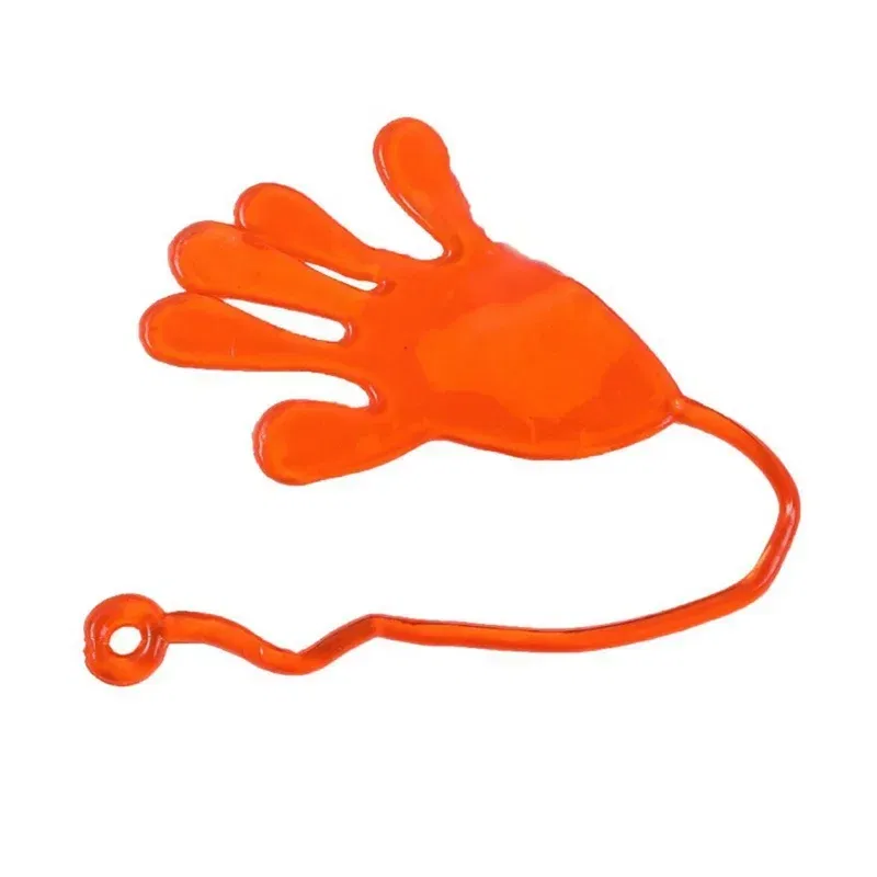 Color: Burgundy - 1pc Squishy Toy Slap Hands Palm Toy Elastic Sticky Toy For Kid Gift Party Gags Practical Jokes Elastic Creative Tricky Toys