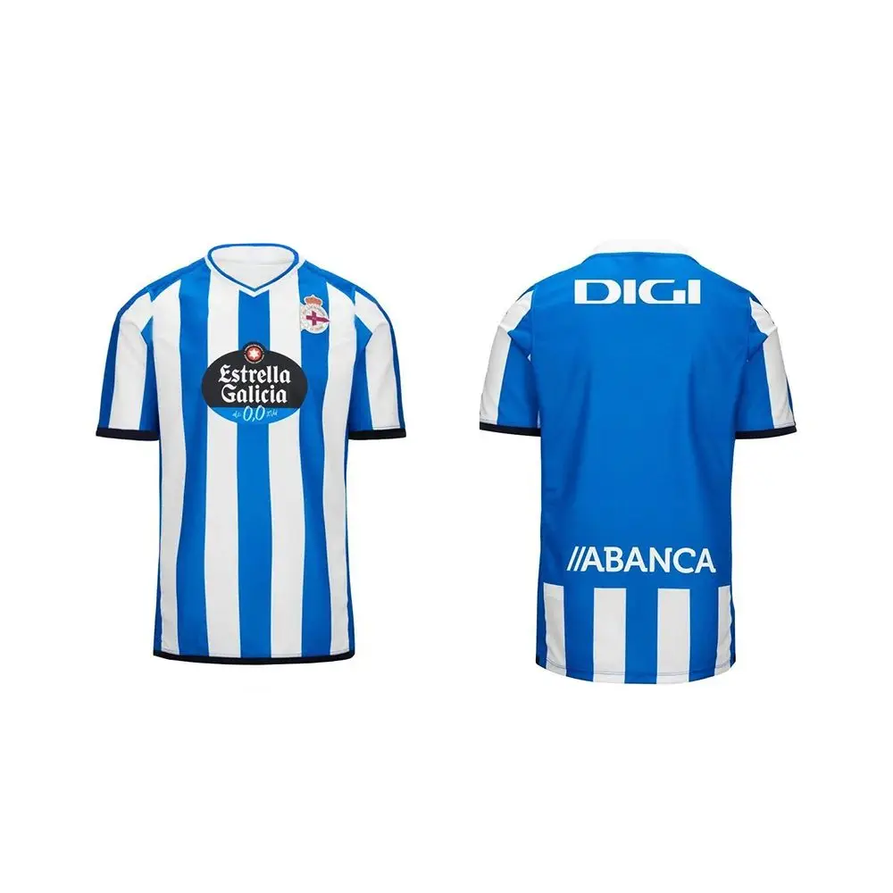 Color: Blue, Kid Size: 14 - 2025 Sports Jersey Spain A Coru?±a Kids/AdultsT-Shirt Short Sleeve Clothing Men's Memorial Camiseta Loose Sportswear Clothing