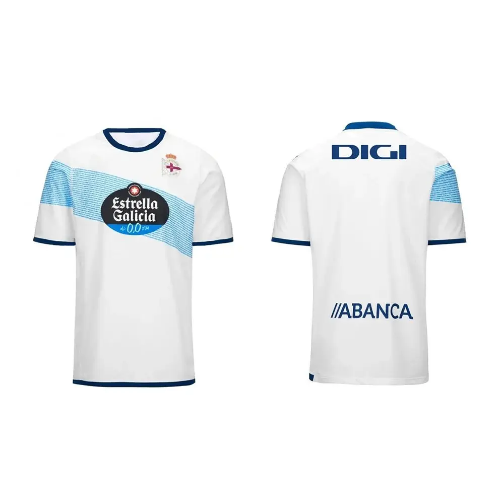Color: Blue, Kid Size: 14 - 2025 Sports Jersey Spain A Coru?±a Kids/AdultsT-Shirt Short Sleeve Clothing Men's Memorial Camiseta Loose Sportswear Clothing