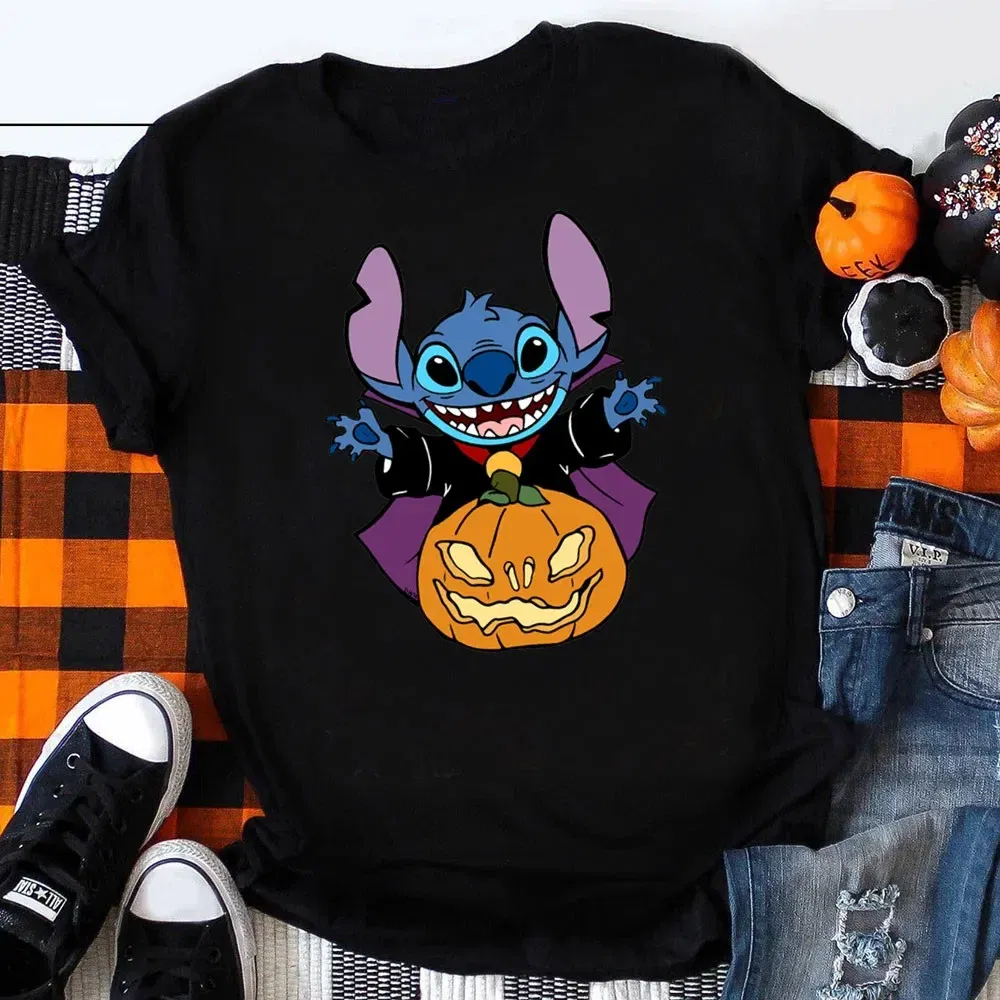 Color: Khaki, Kid Size: 5 - Funny Mickey Minnie Mummy Print Disney Children Cotton T Shirts Trick Treat Fashion Halloween Cute Kid Clothes Girls Streetwear