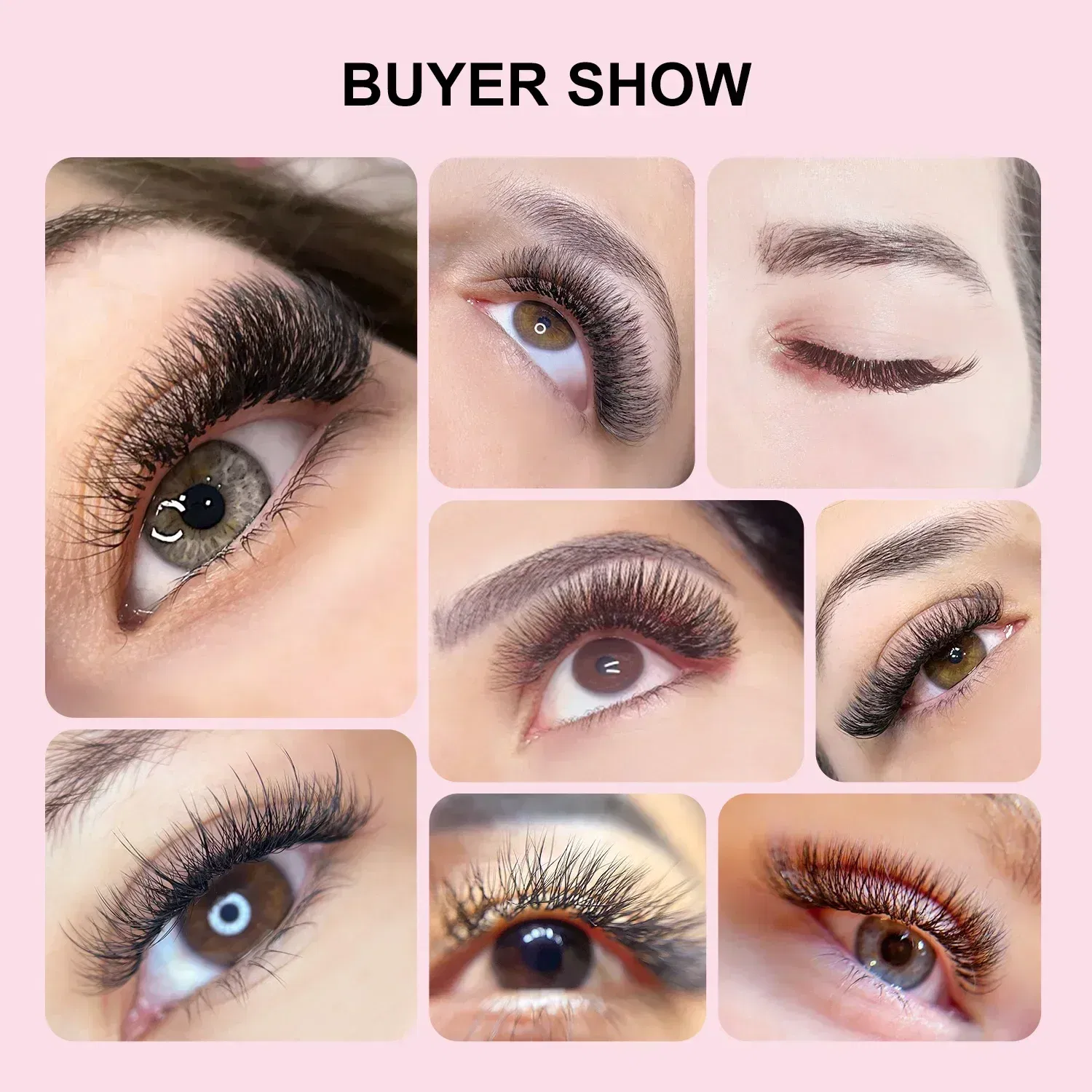 Color: Brushed Chrome, Curl: D, Thickness: 0.07mm, Length: MIX - ARISON YY Lashes and 3D/4D/5D W Shape Lashes Brasileiro Premade Volume Eyelashes Extension Soft Thin Easily Grafting Extension