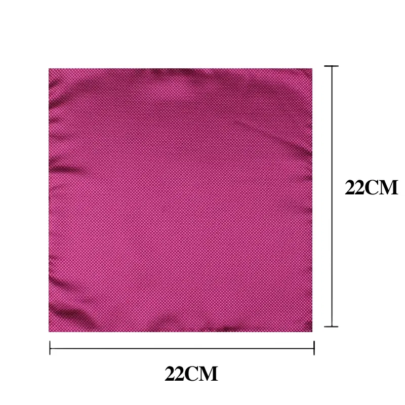 Color: Orange - Fashion Suits Pocket Square For Men Business Chest Towel Hanky Gentlemen Plaid Hankies Classic Suit Napkin Mens Handkerchief