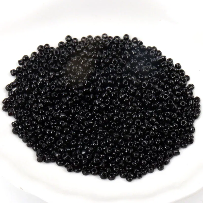 Color: GRAY, Item Diameter: 2mm - 150-1000pcs 2/3/4mm Charm Czech Glass Seed Beads DIY Bracelet Necklace Beads For Jewelry Making DIY Earring Necklace