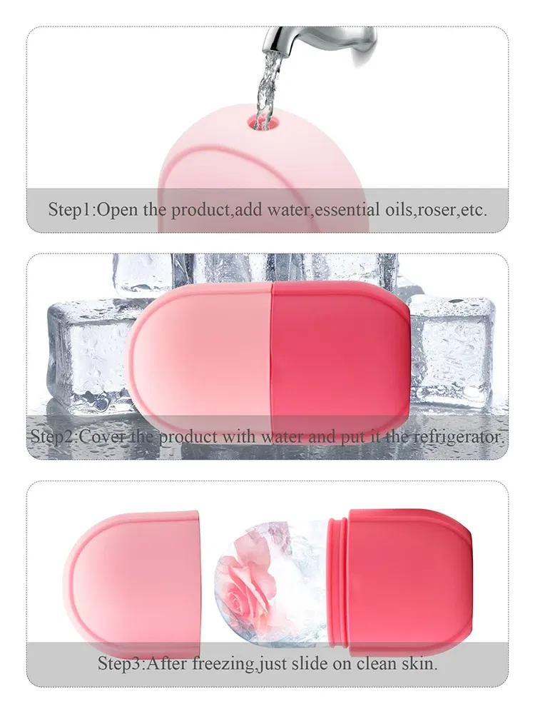 Color: Blue - Silicone Ice Cube Trays Beauty Lifting Ice Ball Face Massager Contouring Eye Roller Facial Treatment Reduce Acne Skin Care Tool