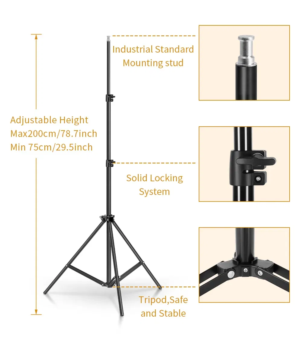 Color: GRAY, Ships From: CHINA - Photo Studio 4pc LED 15W Softbox Kit Photographic Lighting Kit Camera Photo Accessories 1pc Light Stand 1pc Softbox for Shooting