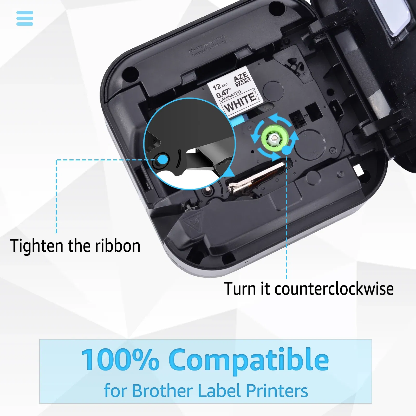Color: Light Grey, Width: 24mm - Greencycle 10PK TZe 231 Label cassettes Compatible for Brother Ptouch Printer Black on white Label tape 6mm 9mm 12mm 18mm 24mm