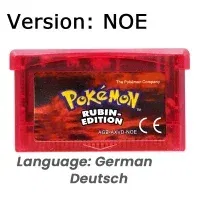 Color: VIOLET/?«?—?…° - GBA Game 32 Bit Video Game Cartridge Console Card Pokemon Emerald Ruby FireRed LeafGreen Sapphire Multi-language for GBA/NDS