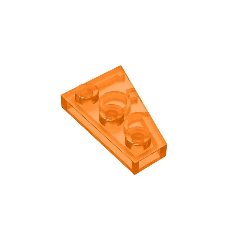 Color: black - Gobricks GDS-546 Wedge, Plate 3 x 2 Left  compatible with lego 43723 pieces of children's DIY Assemble Building Blocks