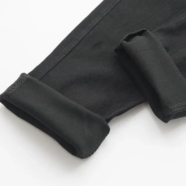 Color: black, Kid Size: 5 - 3-12-year-old girls pencil pants elastic baby Leggings 2024 new slim fit children's Leggings solid color imitation jeans