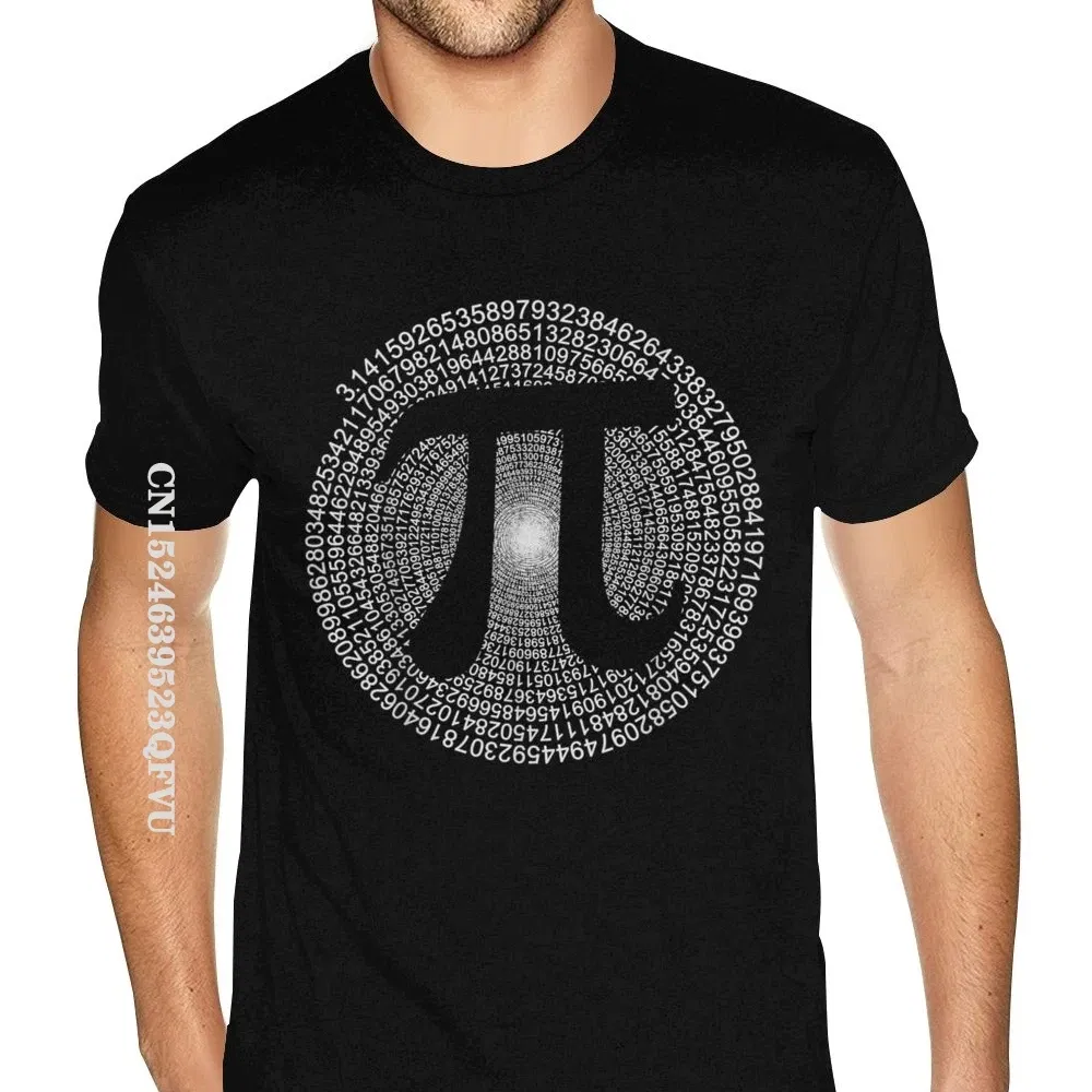 Color: black, Size: S - Classic Pi T Shirt 3,14 Pi Number Symbol Math Science Gift Tee Shirts For Men Make Your Own Soft Cotton HipHop Print Tee