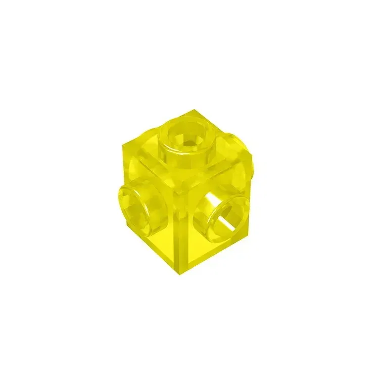 Color: Silver - Gobricks GDS-650 BRICK 1X1 W. 4 KNOBS compatible with lego 4733 children's DIY Educational Building Blocks Technical