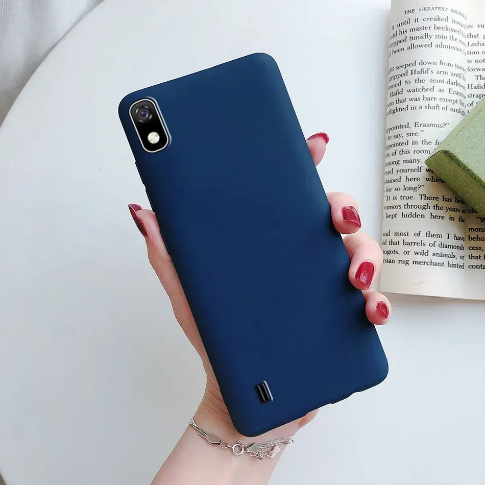 Color: Pink, Material: Neoprene - Candy color Phone Case For Samsung galaxy A10 A20 A20E A30 A40 A50 A70 S A01 A11 A21 A31 A41 A51 A71 4G Silicone TPU Back Cover