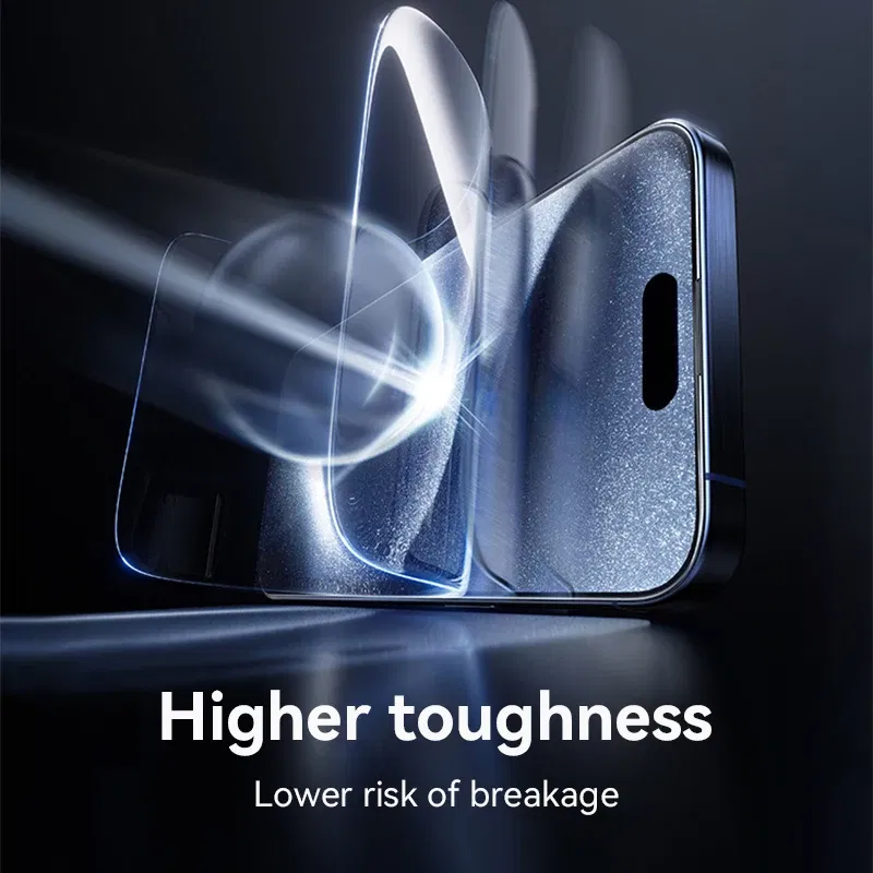 Bundle: 2 pieces, Material: Anti Peeping - Joyroom 1/2/3pcs Tempered Glass For iPhone 16 15 14 13 12 11 Pro Max Screen Protector For iPhone 16 Full Screen Protective Glass