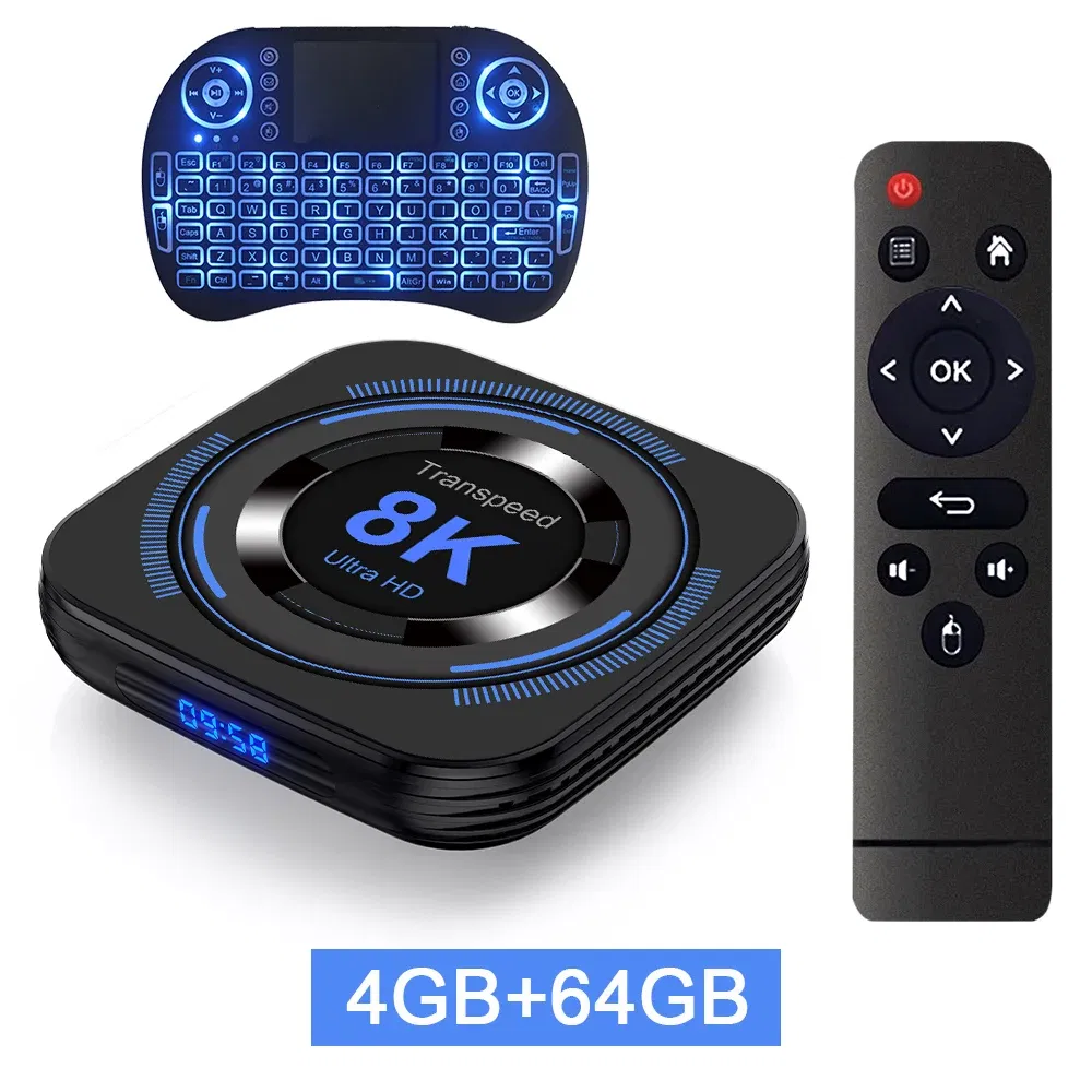 Color: Rose Gold, Plug Type: EU Plug, - New! Transpeed Allwinner H618 Android 12 TV BOX Dual Wifi 32G64G Quad Core Cortex A53 Support 8K Video 4K BT4.0 Set top box