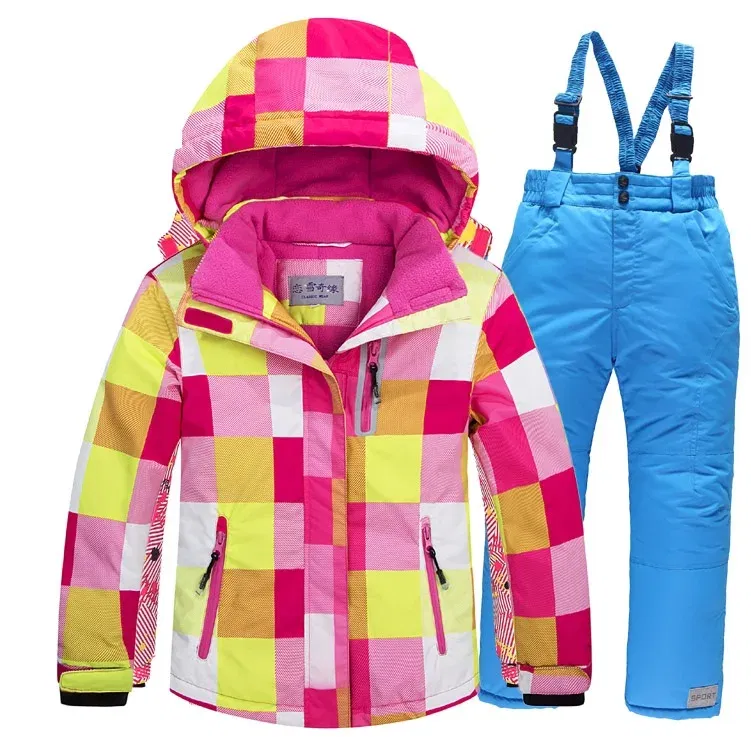 Color: Ivory, Kid Size: 15 - OLEKID 2025 Russia Winter Children Boy Ski Suit Waterproof Girl  Jacket Overalls Snowsuit 3-16 Years Kid Teenage Parka Snow Suit