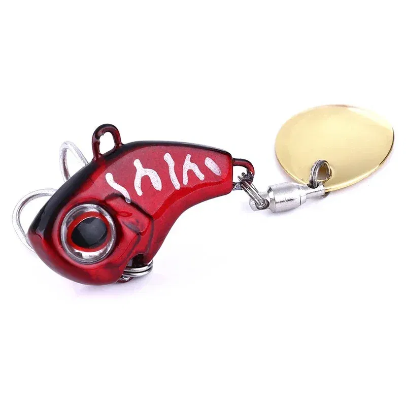 Color: Yellow, Size: 95mm, Ships From: CHINA - 1Pcs Rotating Metal VIB vibration Bait Spinner Spoon Fishing Lures 8g/16g/21g Jigs Trout Wobbler Fishing Hard Baits Tackle Pesca