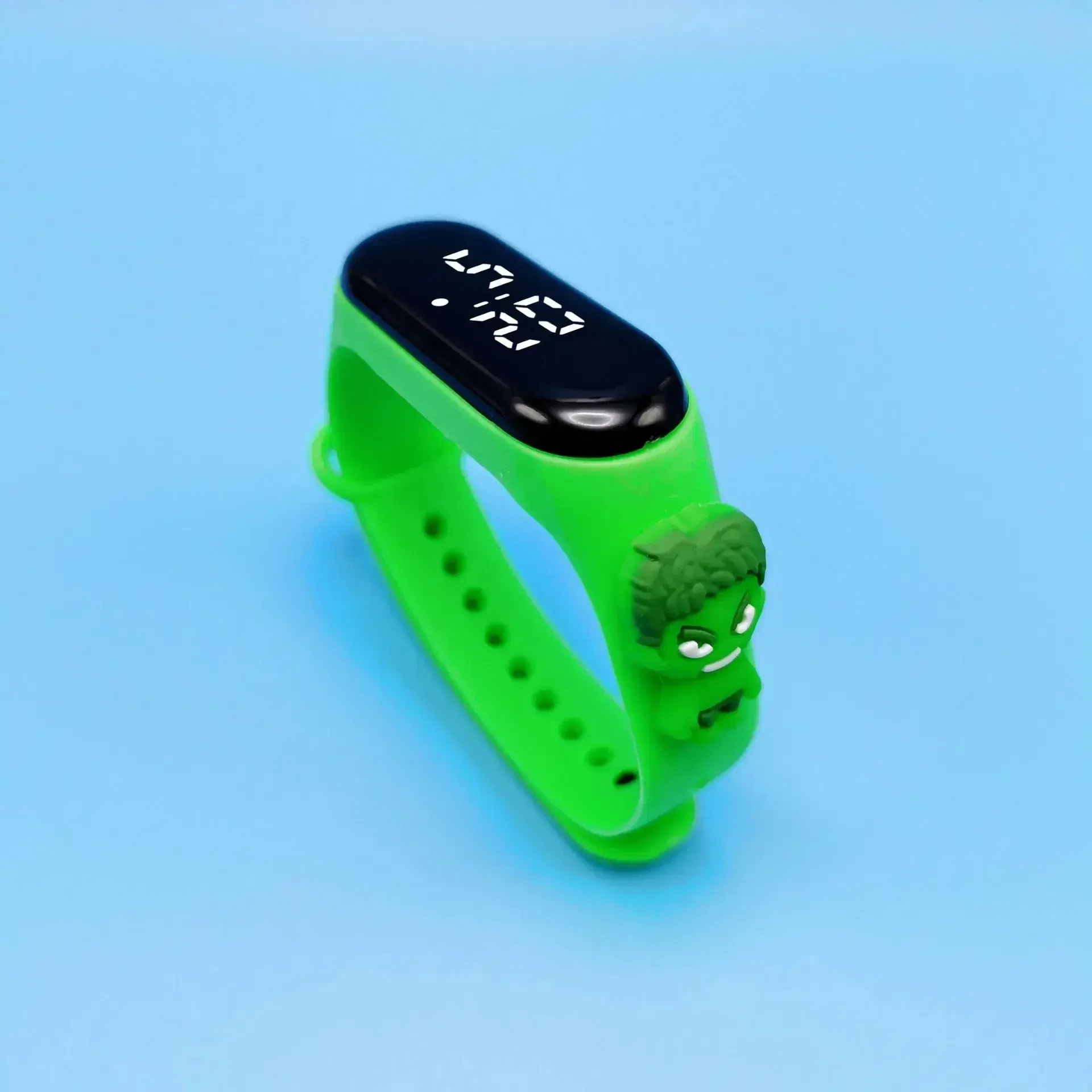 Color: black - Disney Stitch LED Waterproof Kids Digital Watch Spiderman Hulk Children Watch Sports Touch Electronic Kids Gifts