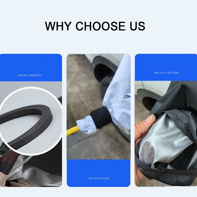 Color Name: WHITE - Electric Vehicle Charging Plug Covers Waterproof Cloth Rain Cover EV Charger Adapter Protector Car Charging Port Safe Protection