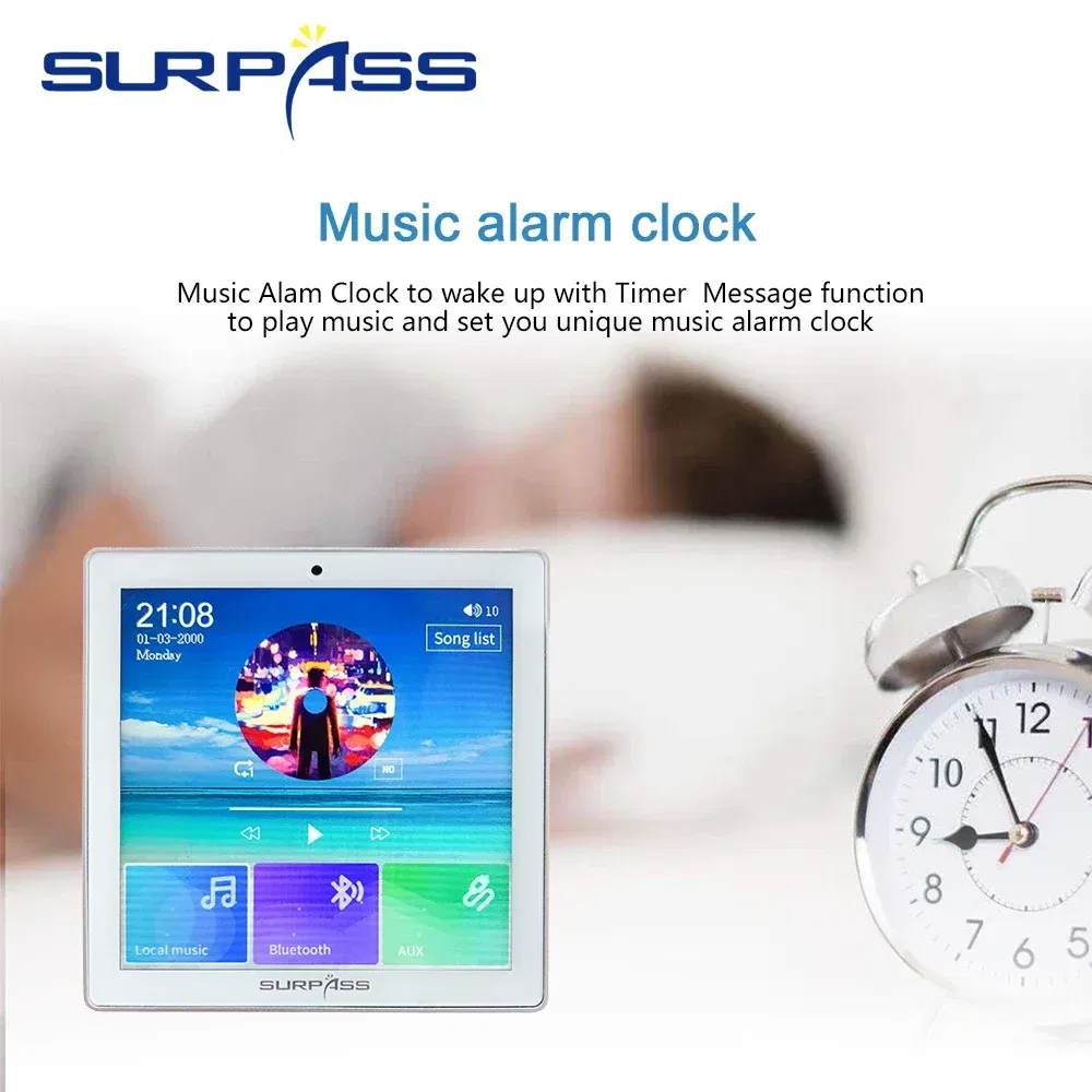 Ships From: CHINA, Color: Ivory - Smart Home Audio 4 Channel Wireless Bluetooth-compatible Wall Amplifier Mini Multifunction Stereo Board Hifi with Fm Radio