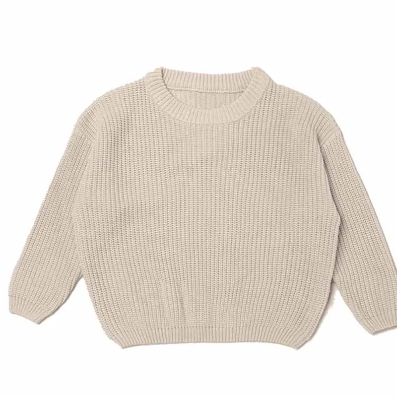 Color: Beige, Size: XL, Age Range: 0-3M - Personalized sweaters for cherished babies.Celebrate your little one's name with unique, custom-made thick knitted sweaters
