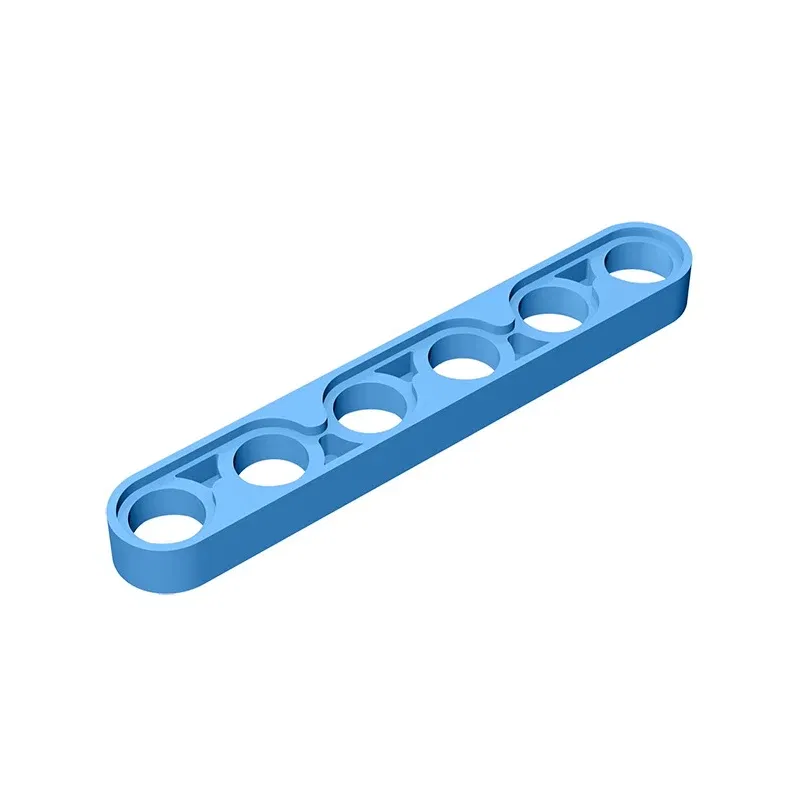 Color: Brown - Gobricks GDS-694 Technical, Liftarm Thin 1 x 6 compatible with lego 32063 pieces of children's DIY Building Blocks Technical