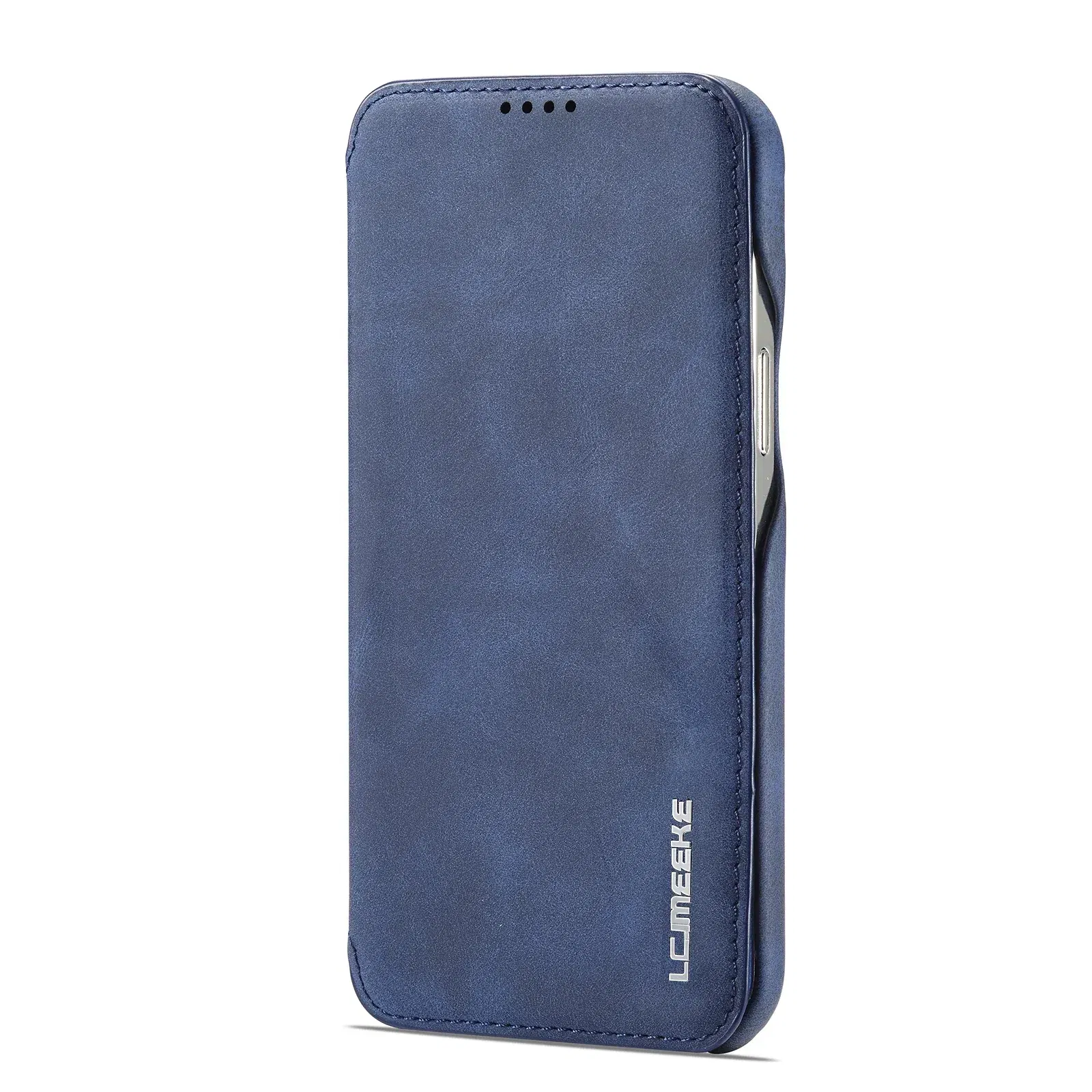 Color: Blue, Compatibility by Model: iPhone 13 Pro Max - Leather Flip Wallet Phone Cover for IPhone 17E 14 15 16 Pro Max 13 12 Mini 11 XS X XR 8 7 Plus SE 2022 Slim Card Slots Book Bag