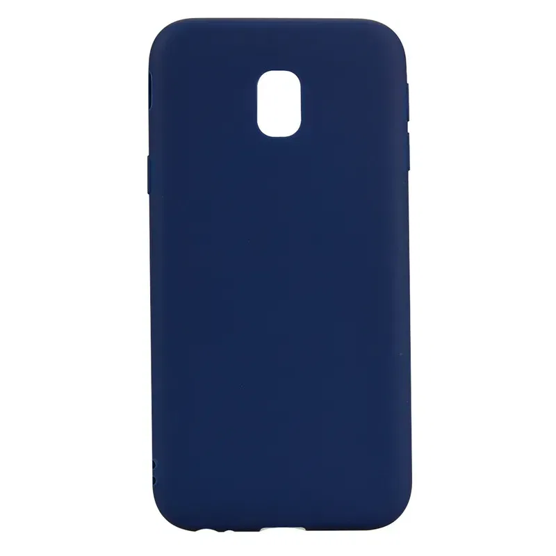 Color: Blue, Material: EVA - Solid color Case For Samsung Galaxy J5 J530 J3 J330 J7 2017 J730 J4 J6 Plus J8 2018 European version Matte Silicone soft case