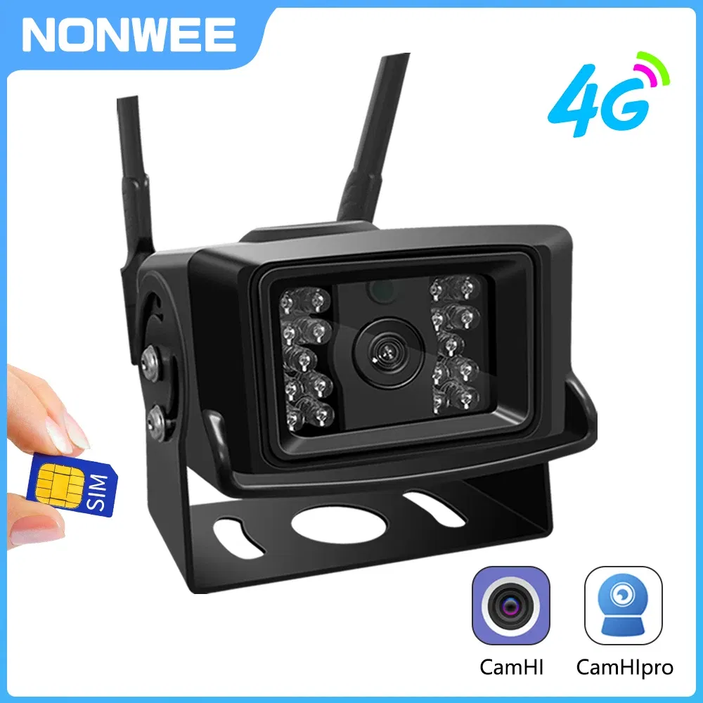 Sensor Size: 1/2.8'', Plug Type: AU Plug, - With 3G 4G Sim Card 5MP WIFI IP Wireless Outdoor Security Camera 1080P CCTV Home Surveillance Metal Shell P2P Camhi For Car