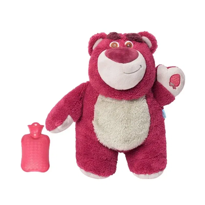 Color: black - Disney Stitch Angel Lotso Plush Hand Warm Bottle Hot Water Bottles Portable Warm Hand Bag Hand Warmer Holiday Gift For Girlfrien