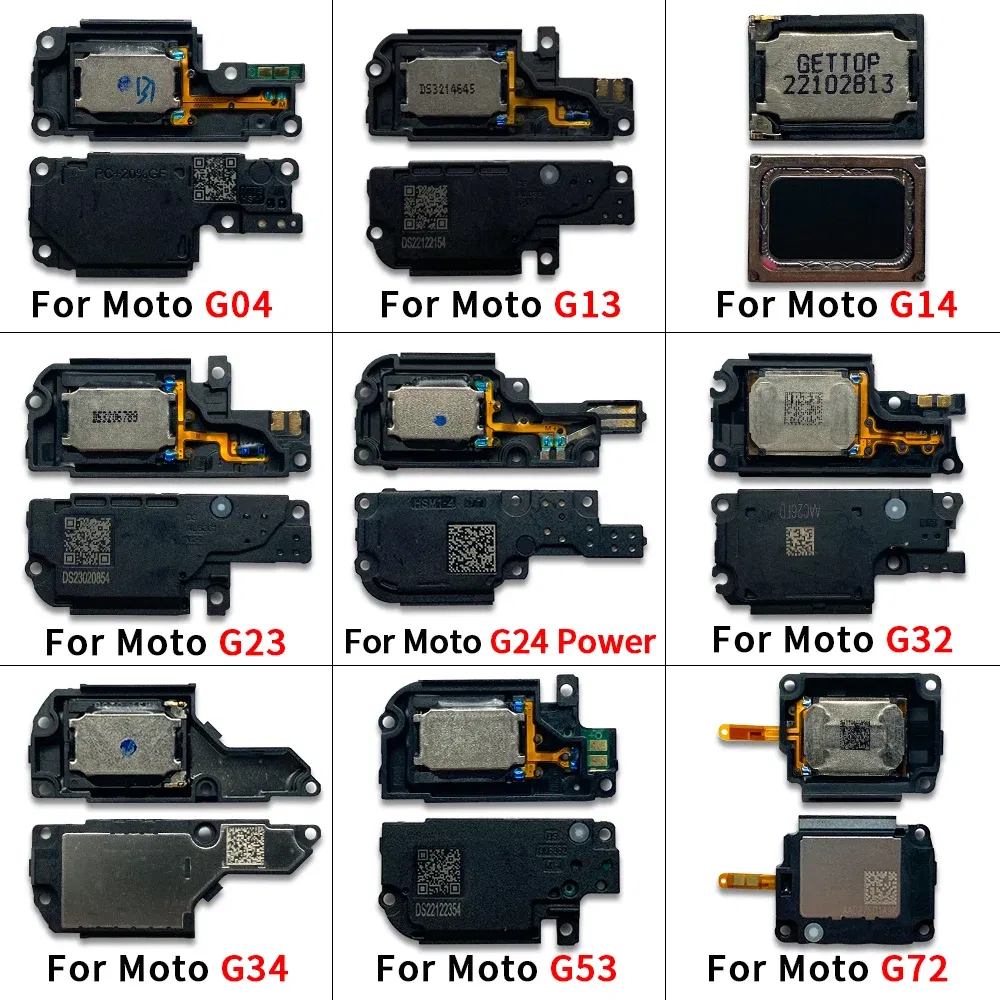 Color: WHITE - 10Pcs, Loud Speaker Buzzer Ringer Accessories For Motorola Moto G13 G23 G53 G04 G14 G24 G34 G54 G40 G22 G32 G52 G72 G73 G42 G82