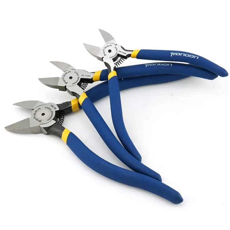 Color: dark blue - 5/6/7 Inch Professional Cutting Pliers Wire Stripping Tool Side Cutter Cable Burrs Nipper Electricians DIY Repair Hand Tools