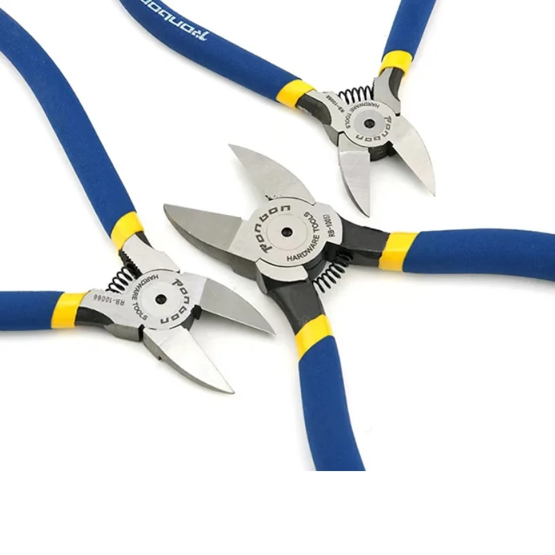 Color: dark blue - 5/6/7 Inch Professional Cutting Pliers Wire Stripping Tool Side Cutter Cable Burrs Nipper Electricians DIY Repair Hand Tools