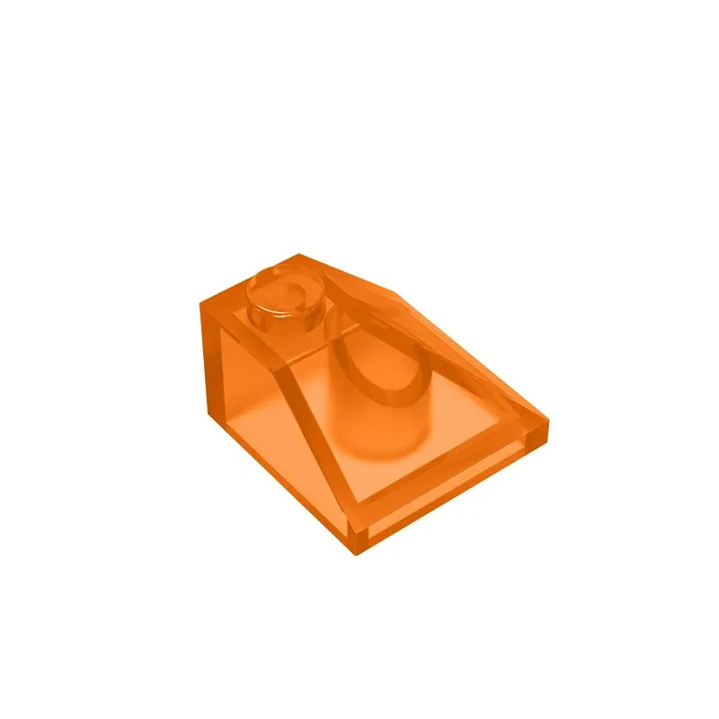 Color: Chocolate - Gobricks GDS-621 CORNER BRICK 2X2/45 OUTSIDE compatible with lego 3045 children's toys Assembles Building Blocks