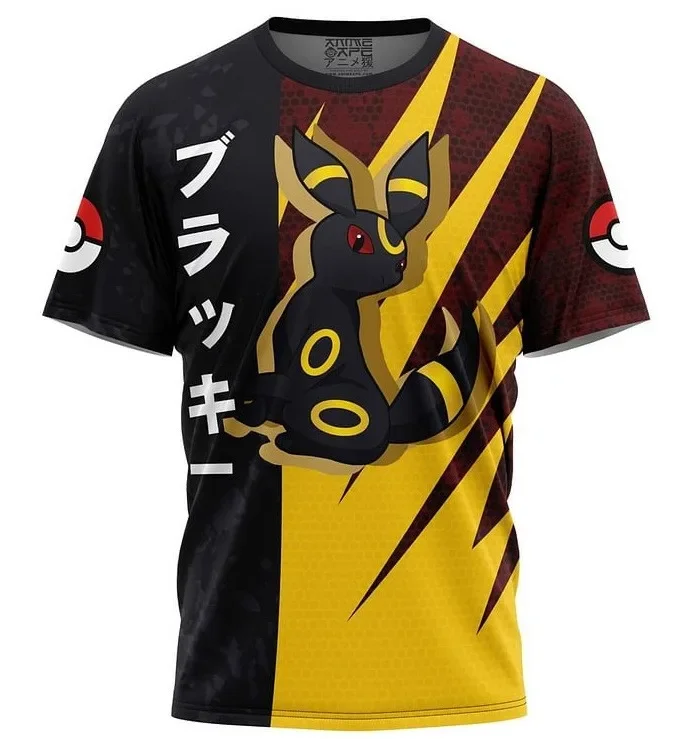 Color: SKY BLUE, Size: One Size - ?€Miniso) Pokemon Men's Casual Wear T Shirts Cartoon Children Round Neck Short Sleeves Summer Clothing Pikachu Cartoon Print Tops