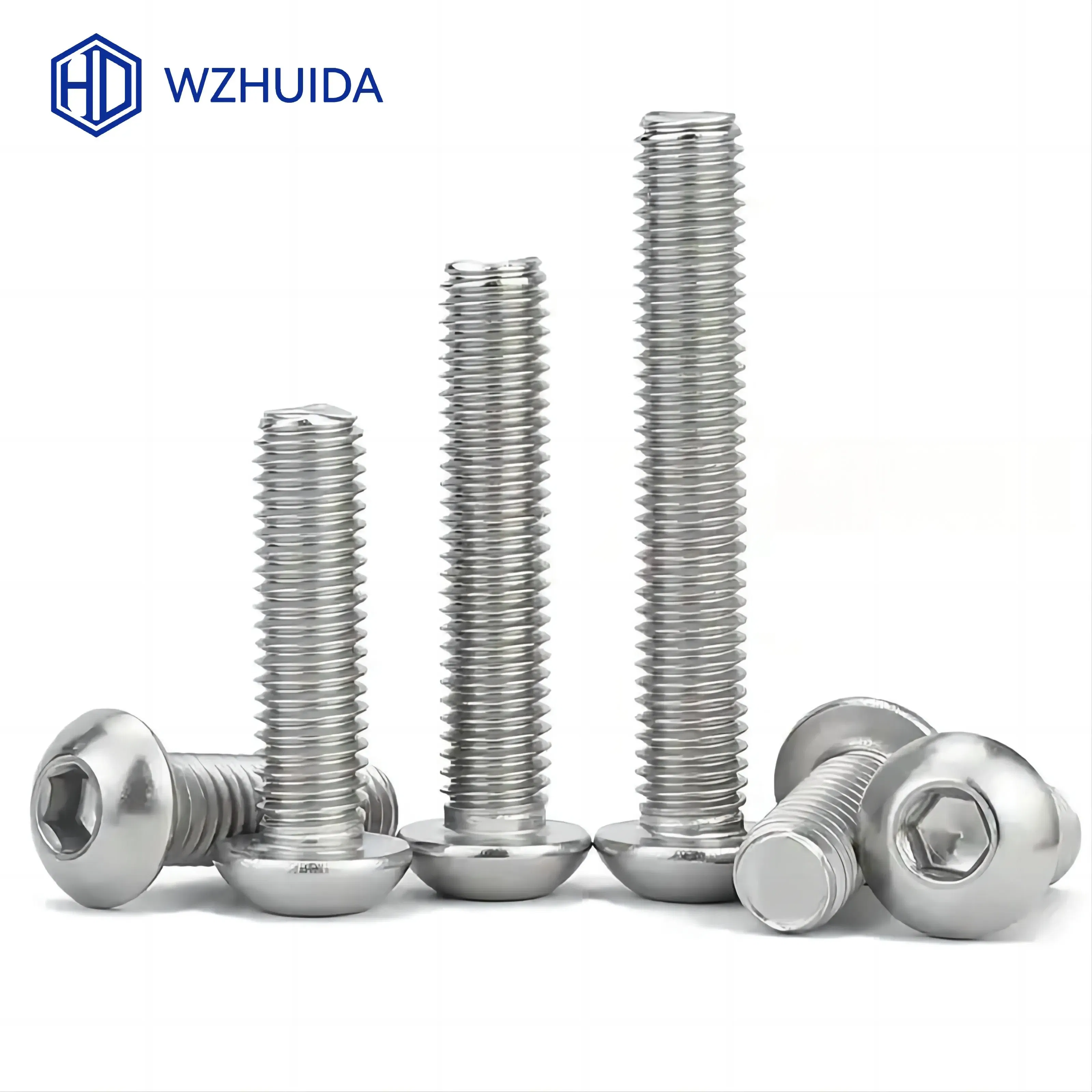 Size: M16, Length: 5mm - 5-50pcs M2 M3 M4 M5 M6 M8 M10 Hex Socket Button Head Cap Screws Stainless Steel ISO7380