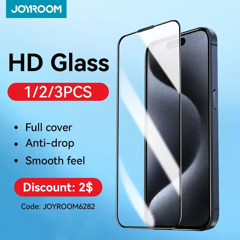 Bundle: Bundle1, Material: Anti Peeping - Joyroom 1/2/3pcs HD Glass Screen Protector for iPhone 15 14 13 12 11 Pro Max Full Screen Tempered Glass Protection for iPhone 15