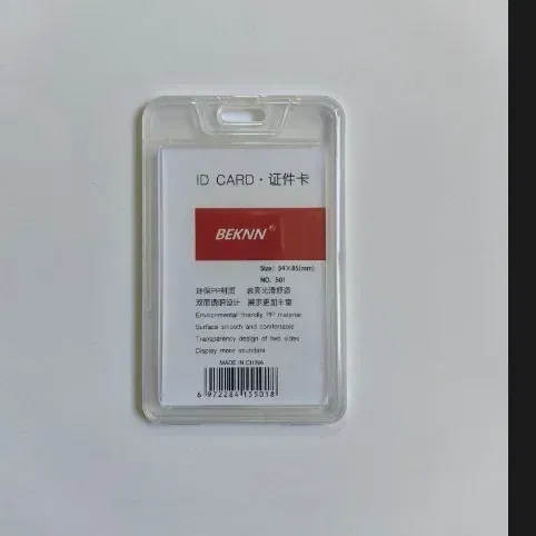 Color: Yellow - 1pcs Plastic Bus Card Holder Case Business Credit Cards Bank ID Card Sleeve Protect Waterproof Transparent Card Cover