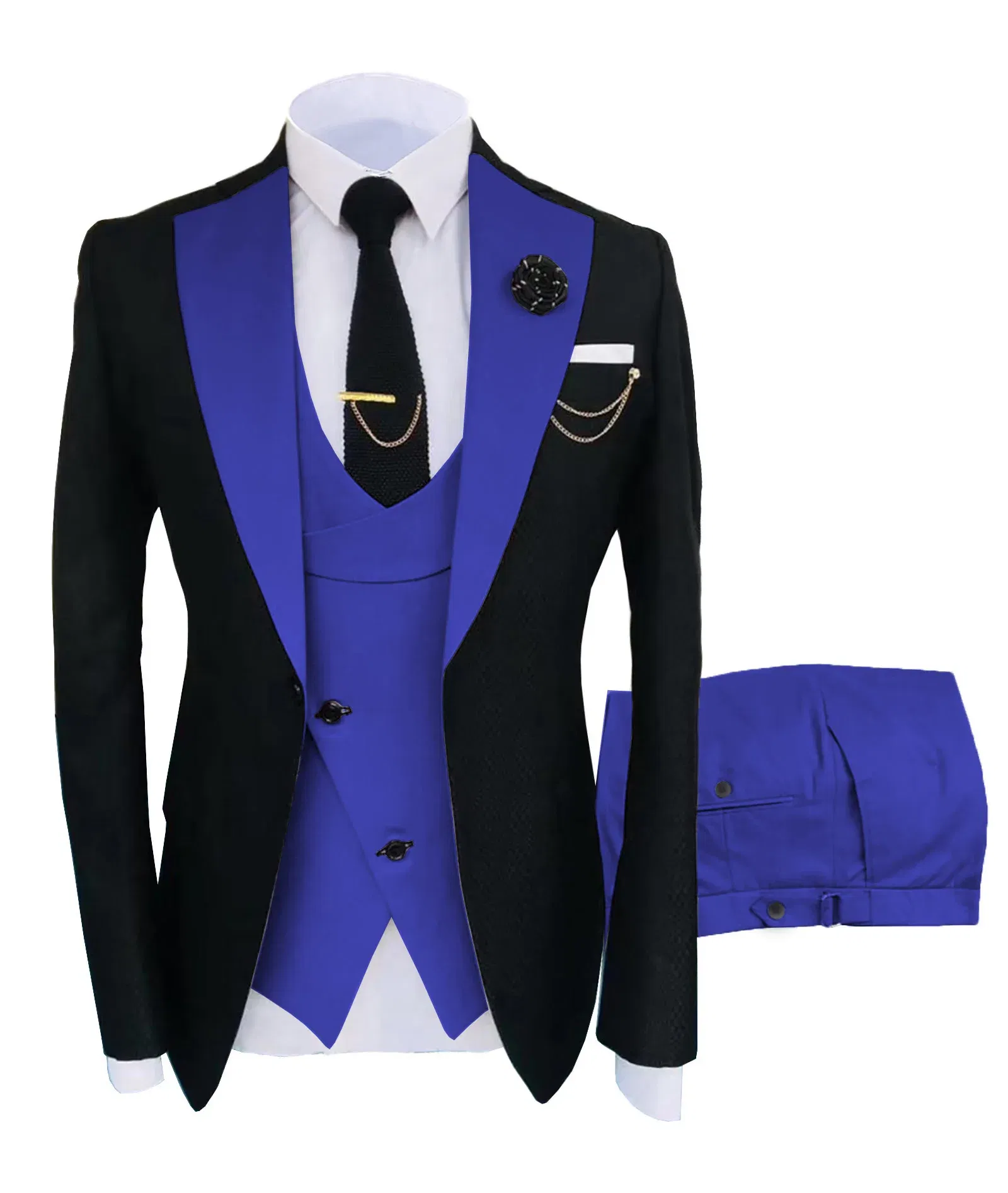 Color: Yellow, Size: XS - New Costume Homme Popular Clothing Luxury Party Stage Men's Suit Groomsmen Regular Fit Tuxedo 3 Peice Set Jacket+Trousers+Vest