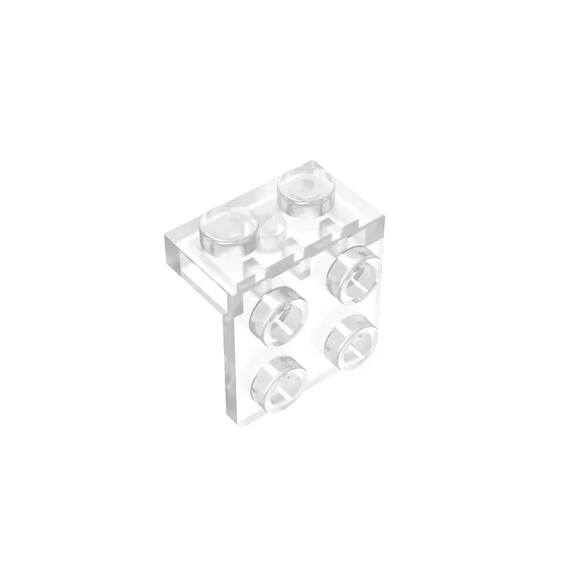 Color: Bright Green - Gobricks GDS-641 ANGLE PLATE 1X2 / 2X2 compatible with lego 44728 21712 92411 children's toys Assembles Building Blocks