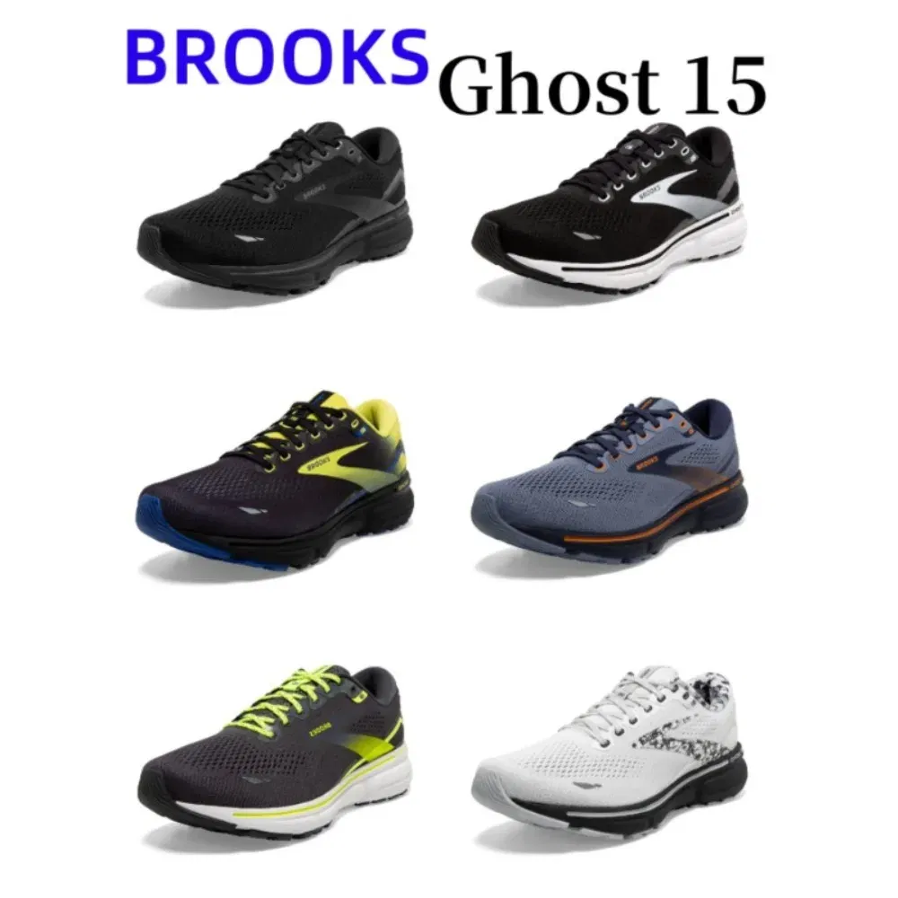 Color: GRAY, Shoe Size: 45 - Brooks Ghost 15 Neutral Running & Walking Shoe Men?™s & Women?™s Casual Sneakers Original