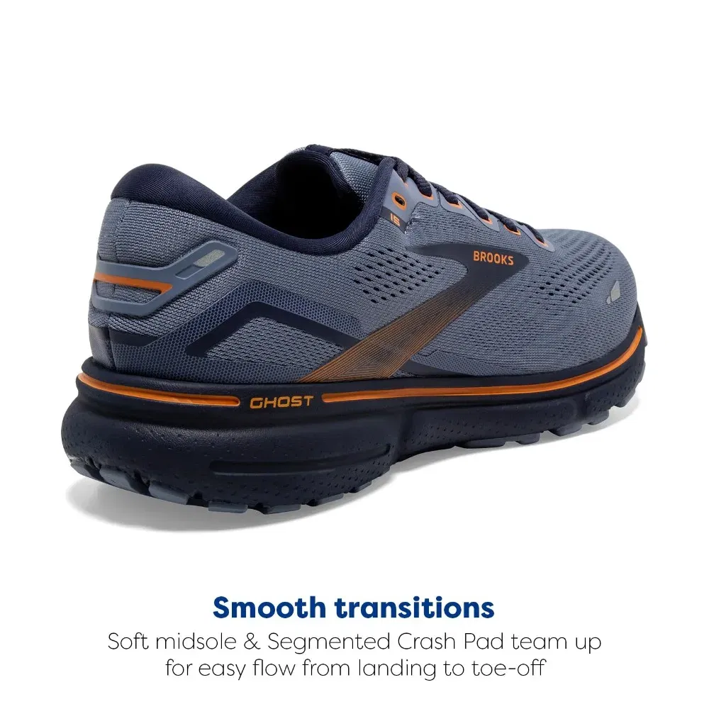 Color: GRAY, Shoe Size: 45 - Brooks Ghost 15 Neutral Running & Walking Shoe Men?™s & Women?™s Casual Sneakers Original