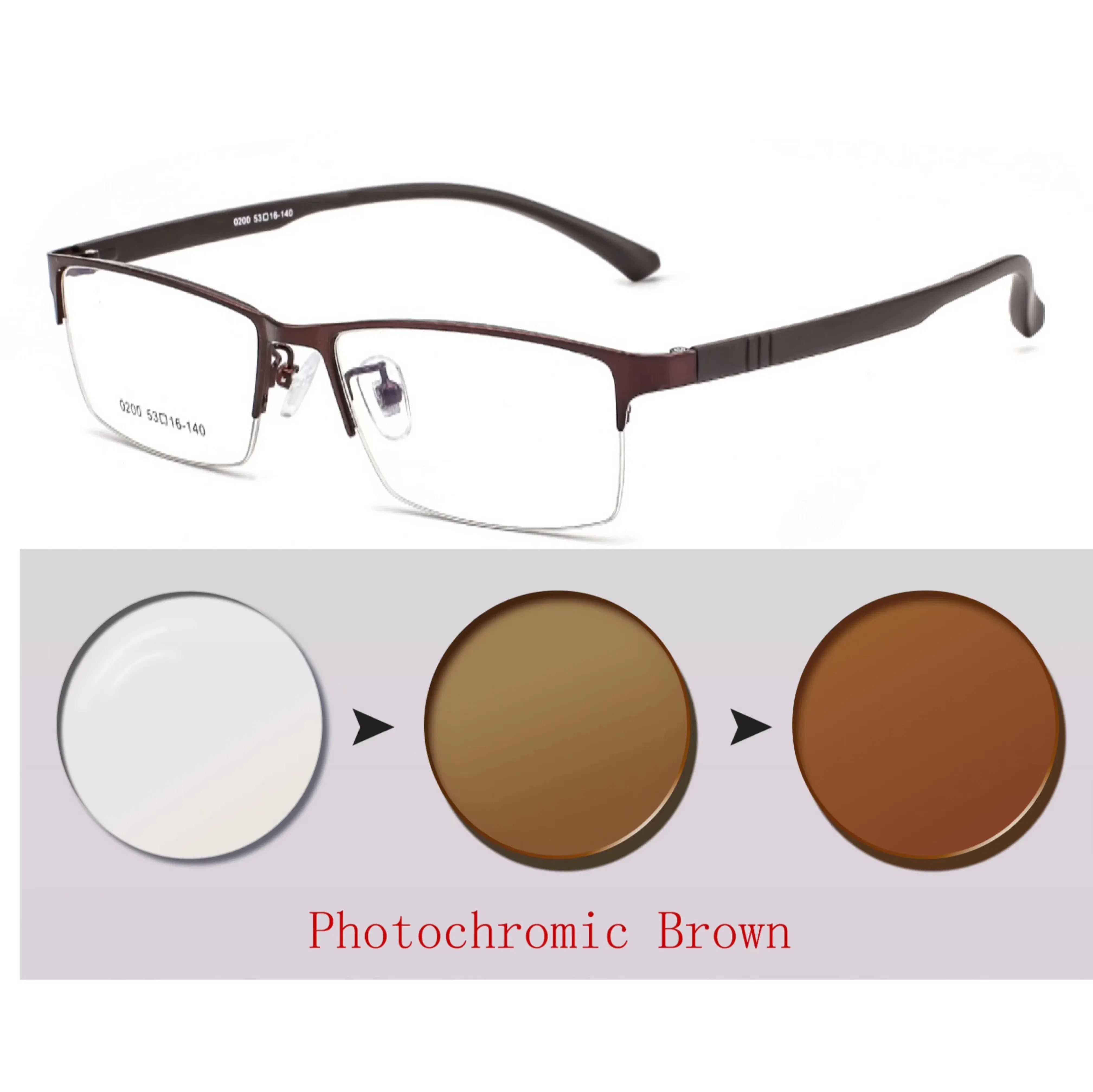 Frame Color: GRAY, Ships From: CHINA, Eye Prescription: +300 - Photochromic Sunglasses Chameleon Lens Myopia Blue Light Blocking Men's Computer Glasses Game for Sight +0.50 +0.75 +175 +2.5 +6