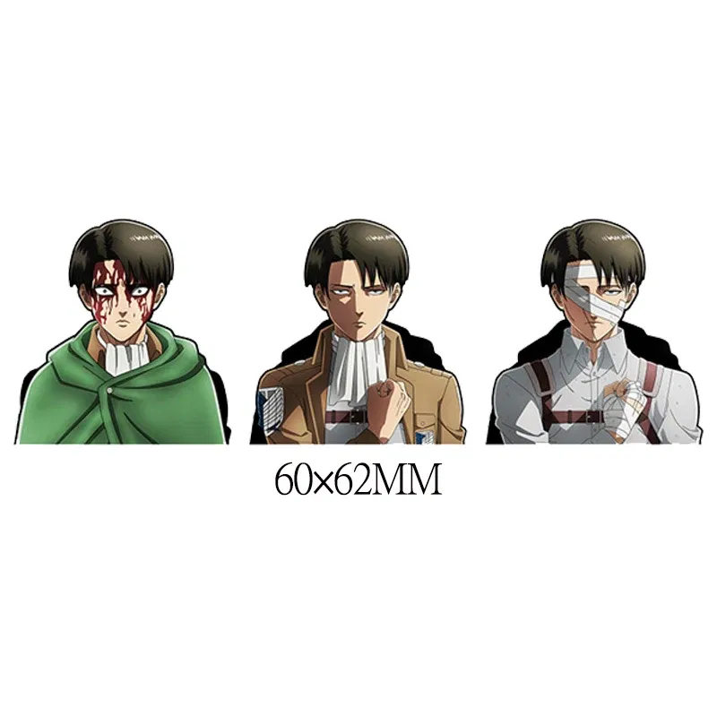 Color: Gold - Anime Mini Motion Stickers Pochita Power Denji Chainsaw Man Attack on Titan Decals for Phones,cup,laptop,Etc.Waterproof