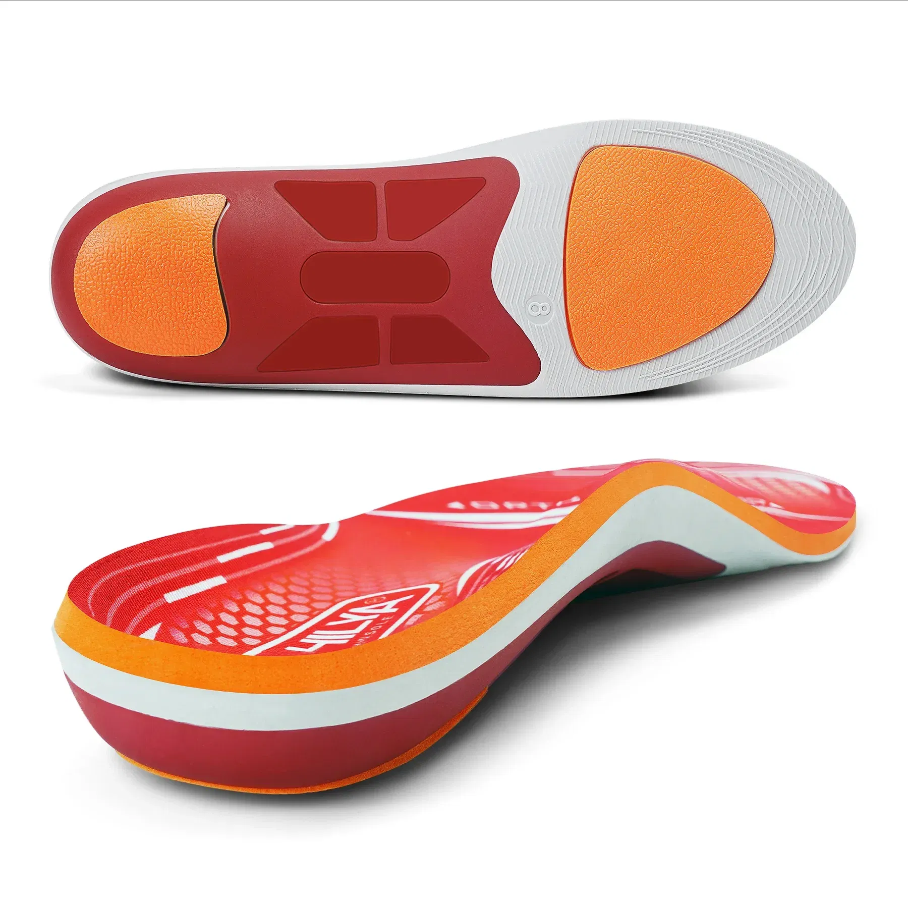 Color: green, Shoe Size: 3, - Orthopedic Sport Insole Plantar Fasciitis Flat Foot High Arch Support Men Women Sneaker Orthotic Plantillas Insert Shoe Sole