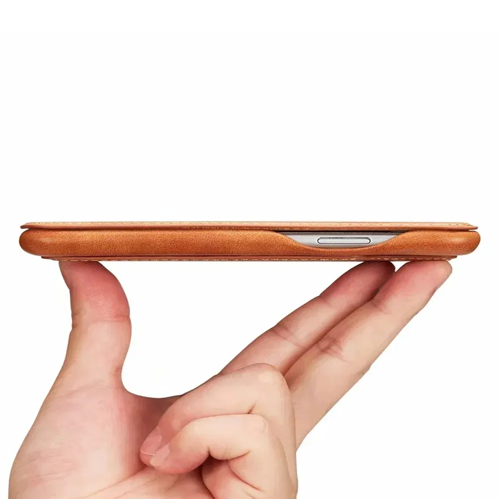 Color: Blue, Material: Wood - Luxury Ultra Thin Leather Case Flip Cover for Samsung S24 S23 S22 S21 S20 FE Ultra Plus A53 A52s S10 A50 S9 Note 20 10