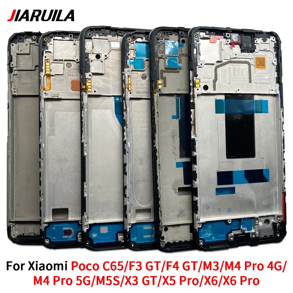 Color: GRAY - LCD Screen Middle LCD Front Frame Housing Bezel Plate Panel Chassis For Xiaomi Poco C65 X3 F3 F4 GT M3 M4 Pro 4G 5G M5S X5 X6