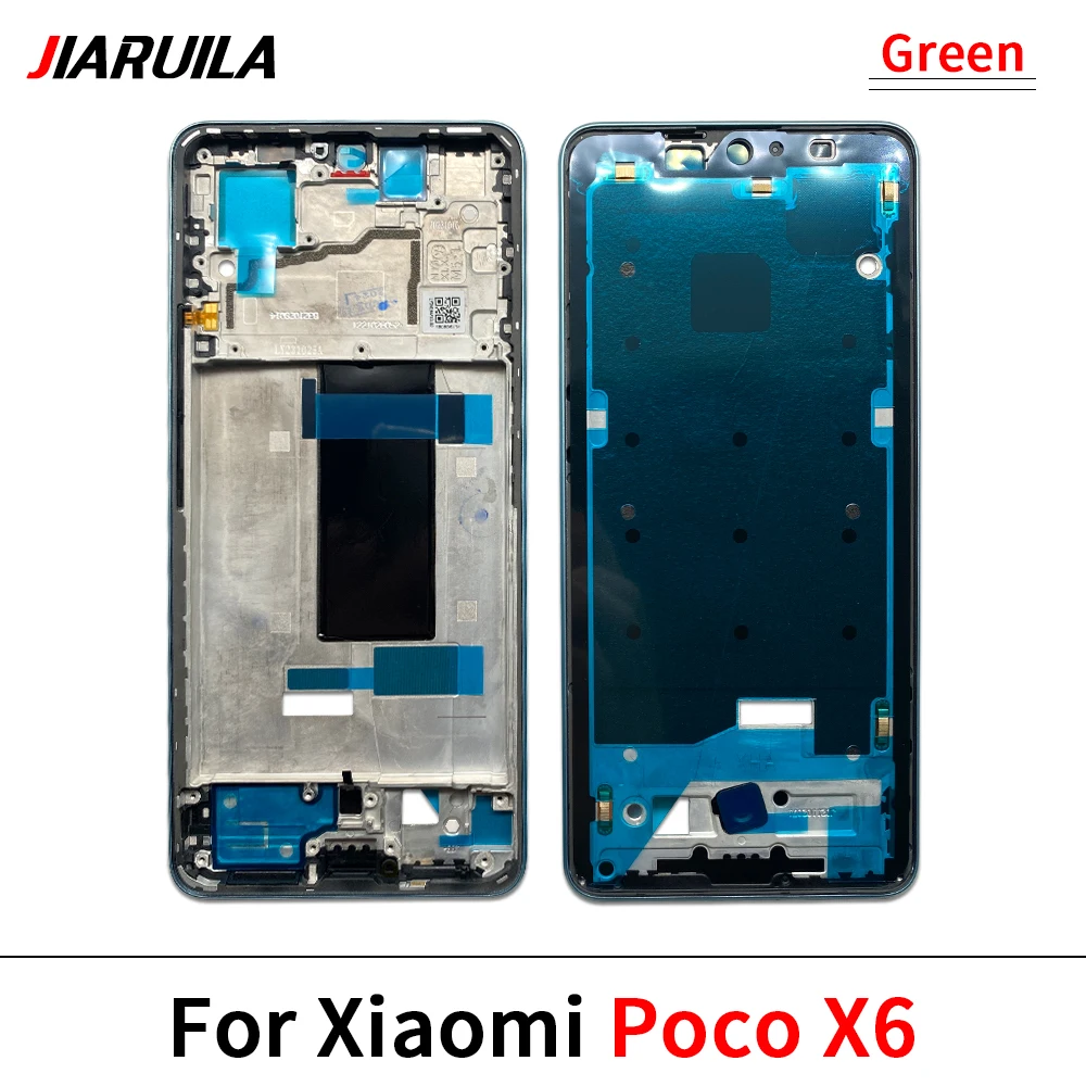 Color: GRAY - LCD Screen Middle LCD Front Frame Housing Bezel Plate Panel Chassis For Xiaomi Poco C65 X3 F3 F4 GT M3 M4 Pro 4G 5G M5S X5 X6