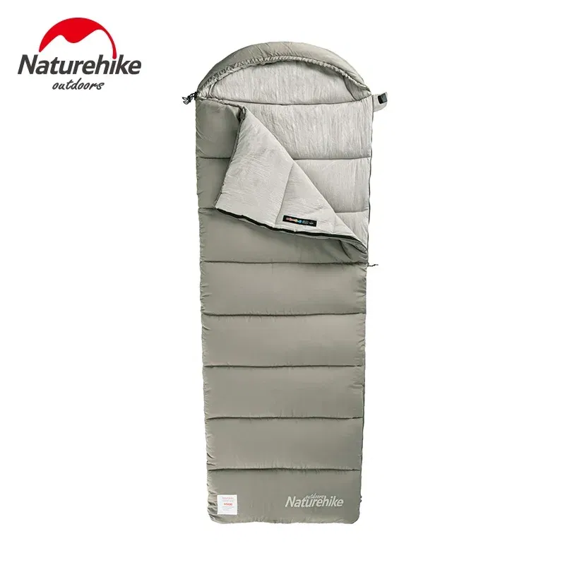 Color: Brown, Ships From: CN - Naturehike Winter Sleeping Bag Ultralight Compact Potable Envelope Cotton Quilt Spliced Travel Outdoor Camping Sleeping Bag