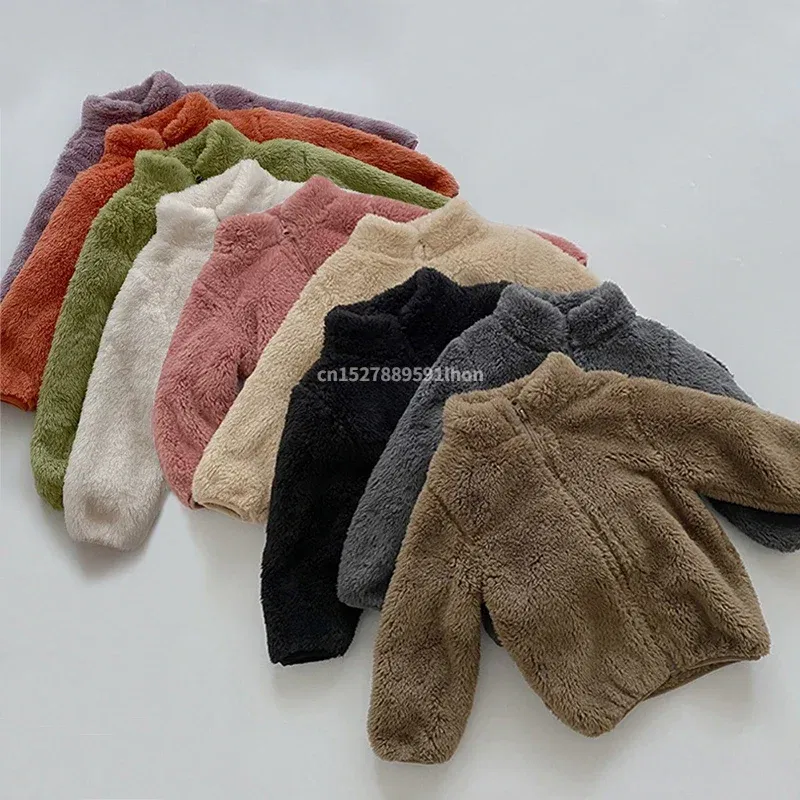 Color: SKY BLUE, Kid Size: 9T - Kids Winter Coats 2024 New Children Outerwear Boy Warm Fleece Jacket Baby Girls Jackets for Autumn Spring Children Clothing